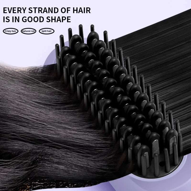 USB Rechargeable Straight Hair Comb Portable Straightener 3-Speed Temperature Control Standby 60 Minute Hot Comb Straightener