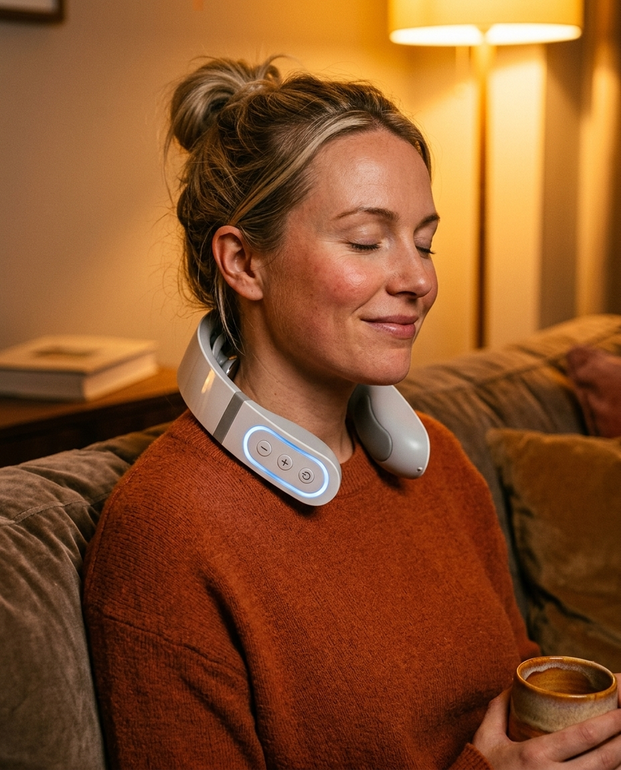 CozyNeck™ Cordless Neck & Shoulder Relaxer — Warmth + Gentle Pulses