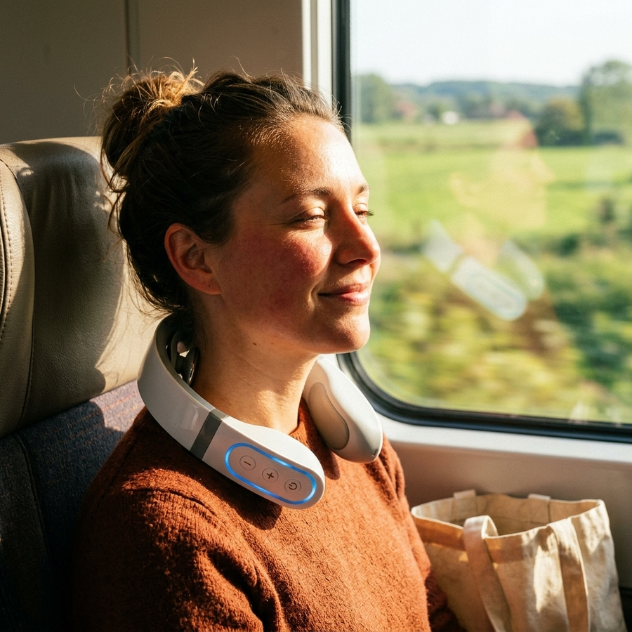 CozyNeck™ Cordless Neck & Shoulder Relaxer — Warmth + Gentle Pulses