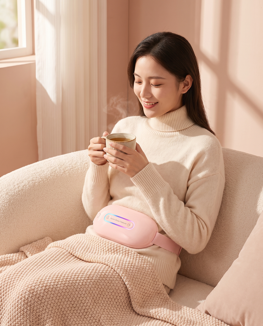 CozyRelief™ Menstrual Heat & Massage Belt — Cordless Cramp Relief
