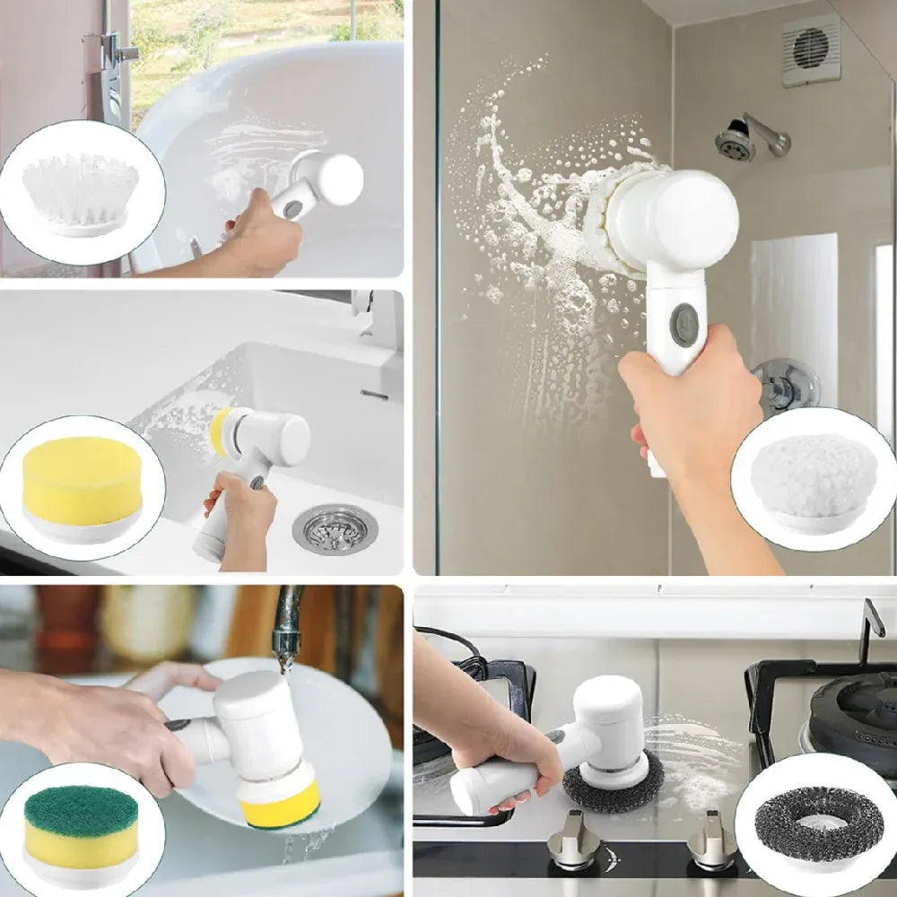 Near to Perfect 5-in-1 Cordless Spin Scrubber