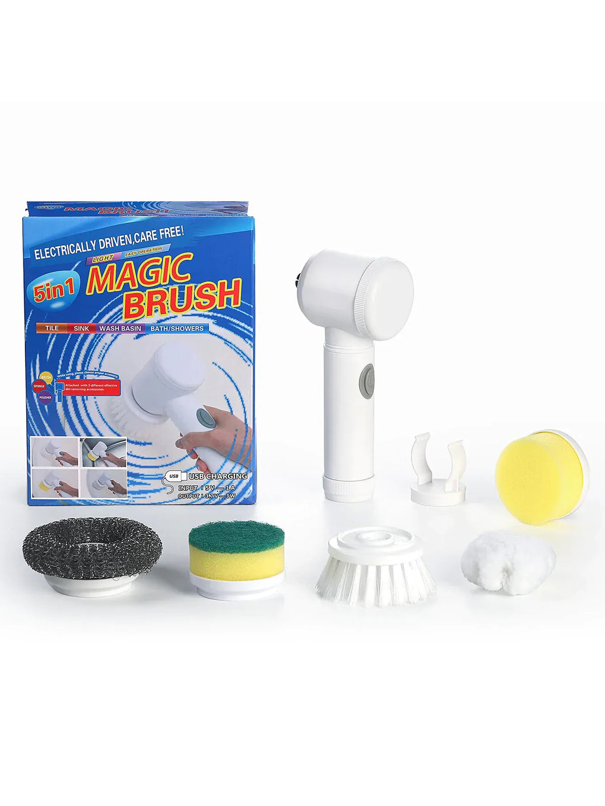 Near to Perfect 5-in-1 Cordless Spin Scrubber